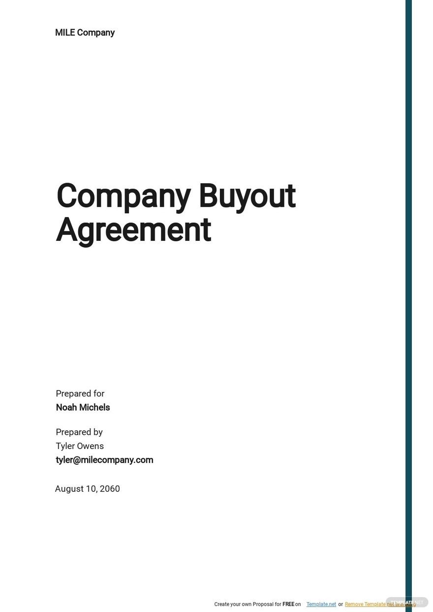 Company Buyout Agreement Template .jpe