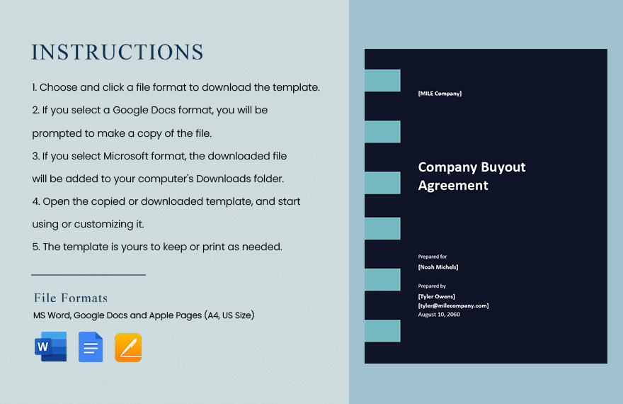 Company Buyout Agreement Template 