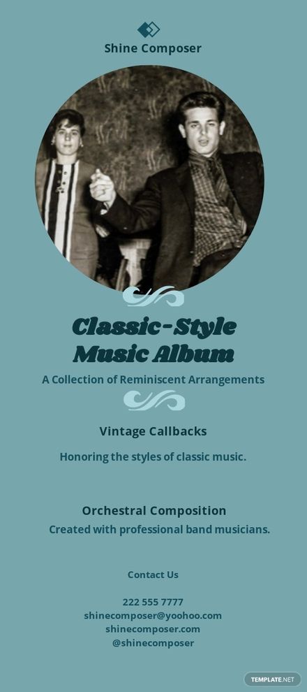 Classic Music DL Card Template