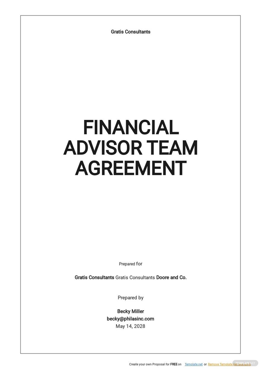 Financial Advisor Team Agreement Template.jpe
