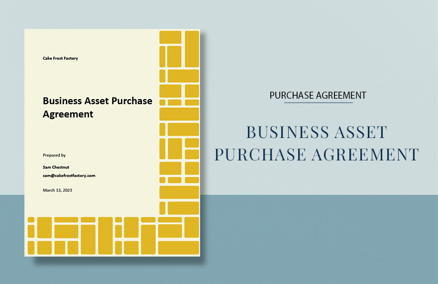 Simple Business Asset Purchase Agreement Template
