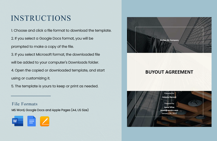 Buyout Agreement Template