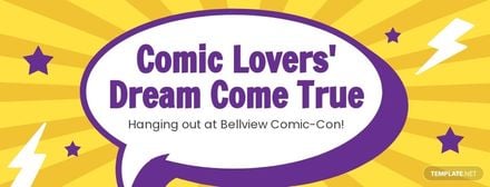 Free Comic Con Facebook Cover Template