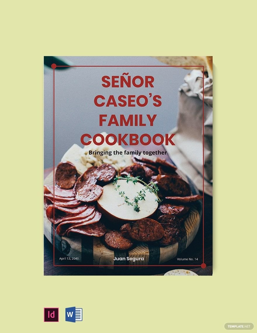 Minimal Family Cookbook Template in Word, PDF, InDesign