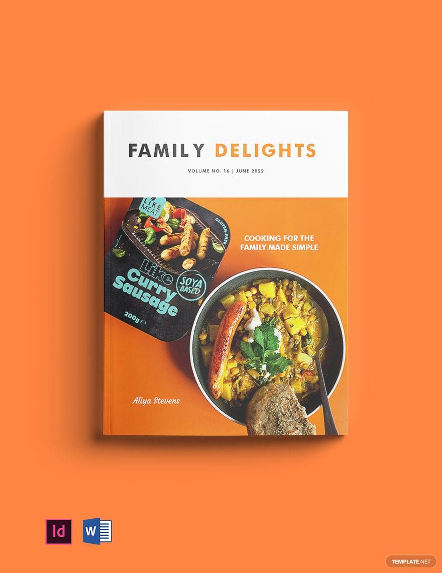 Simple Family Cookbook Template