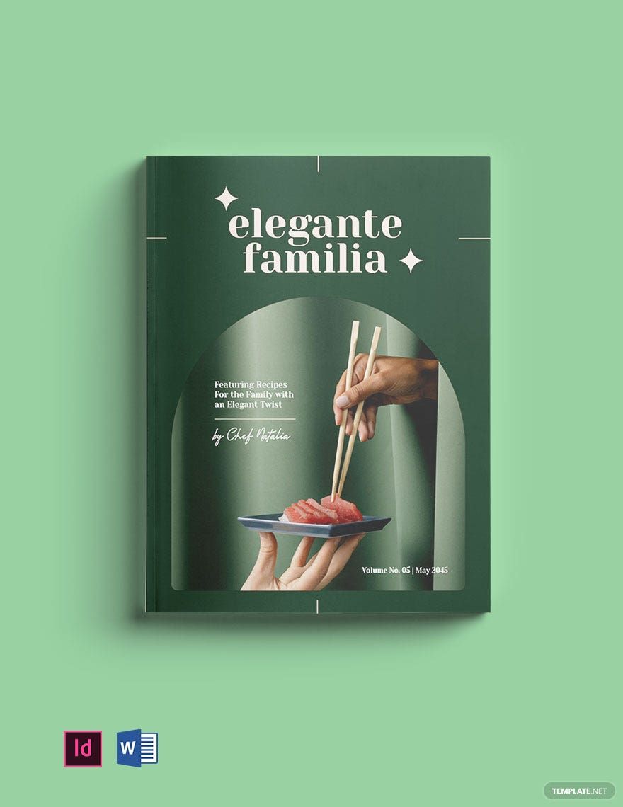 Elegant Family Cookbook Template