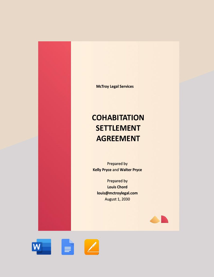 cohabitation-settlement-agreement