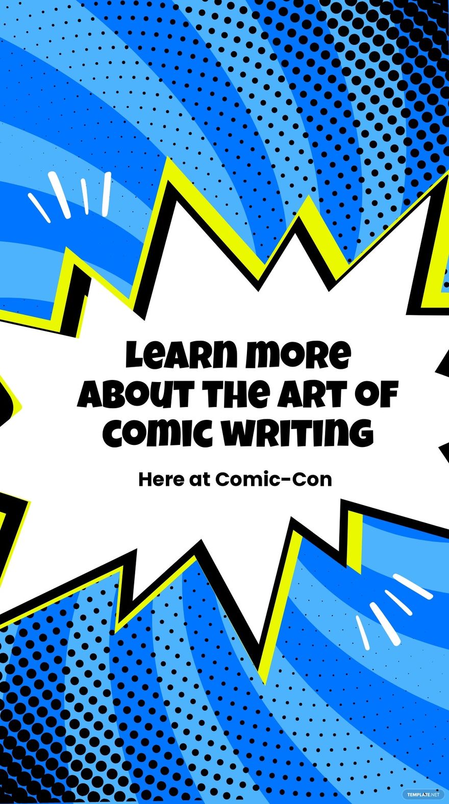 Free Comic Con Workshop Instagram Story Template