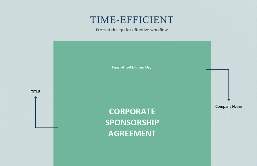 Corporate Sponsorship Agreement Template 