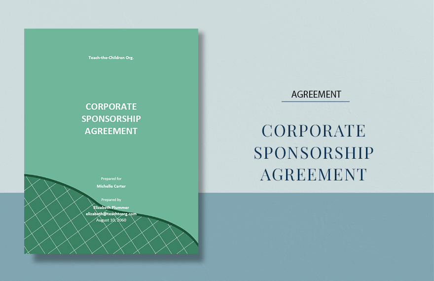 Corporate Sponsorship Agreement Template 