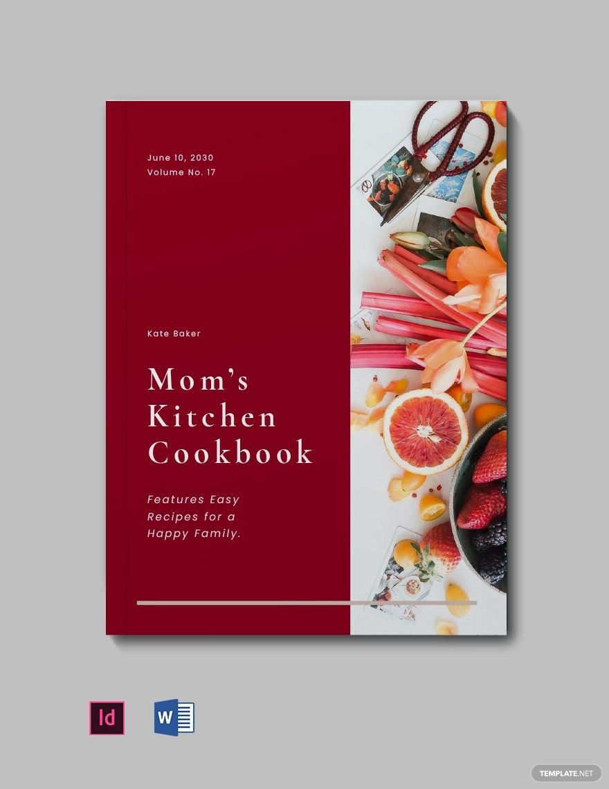Sample Family Cookbook Template