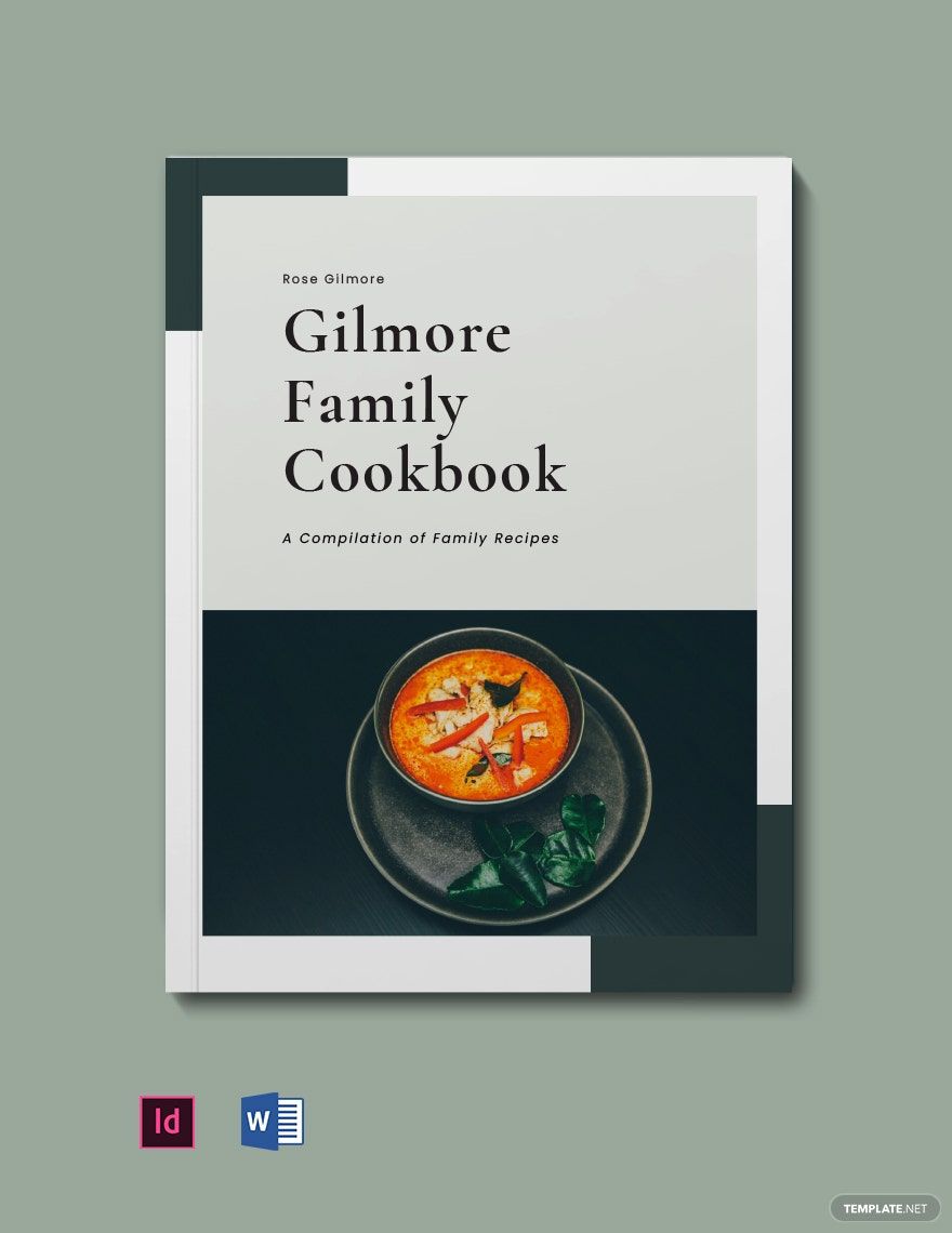 Modern Family Cookbook Template