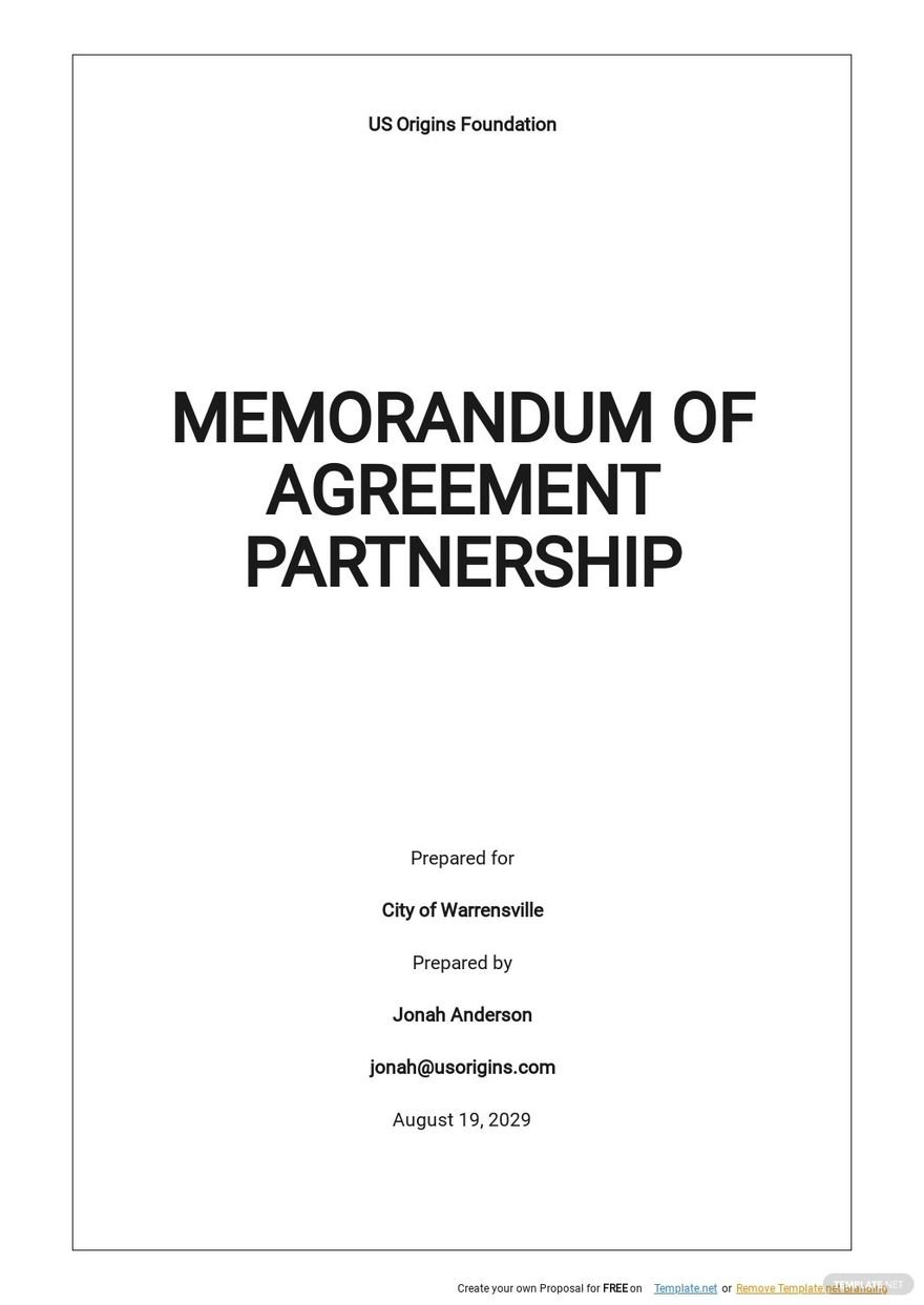 Memorandum Of Agreement Partnership Template.jpe