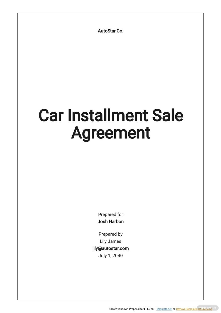 Car Installment Sale Agreement Template.jpe
