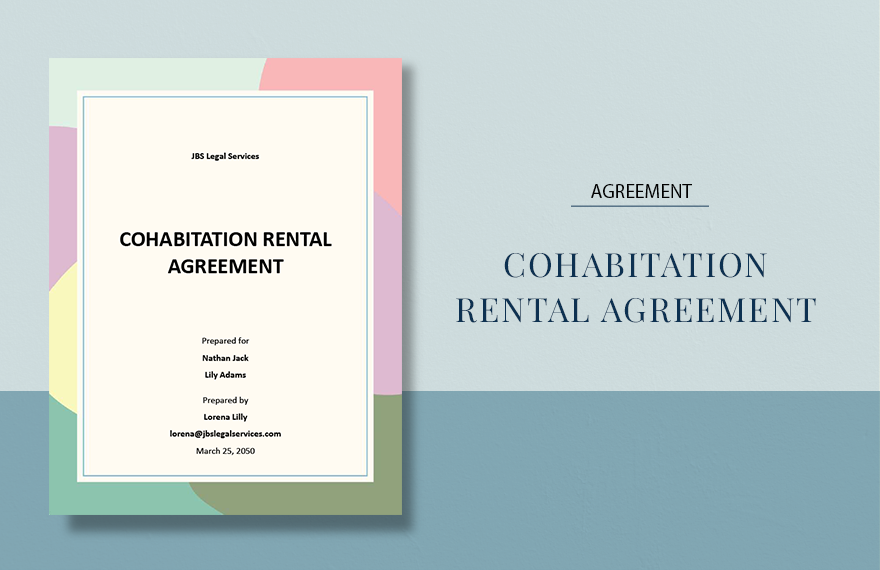 Cohabitation Rental Agreement Template
