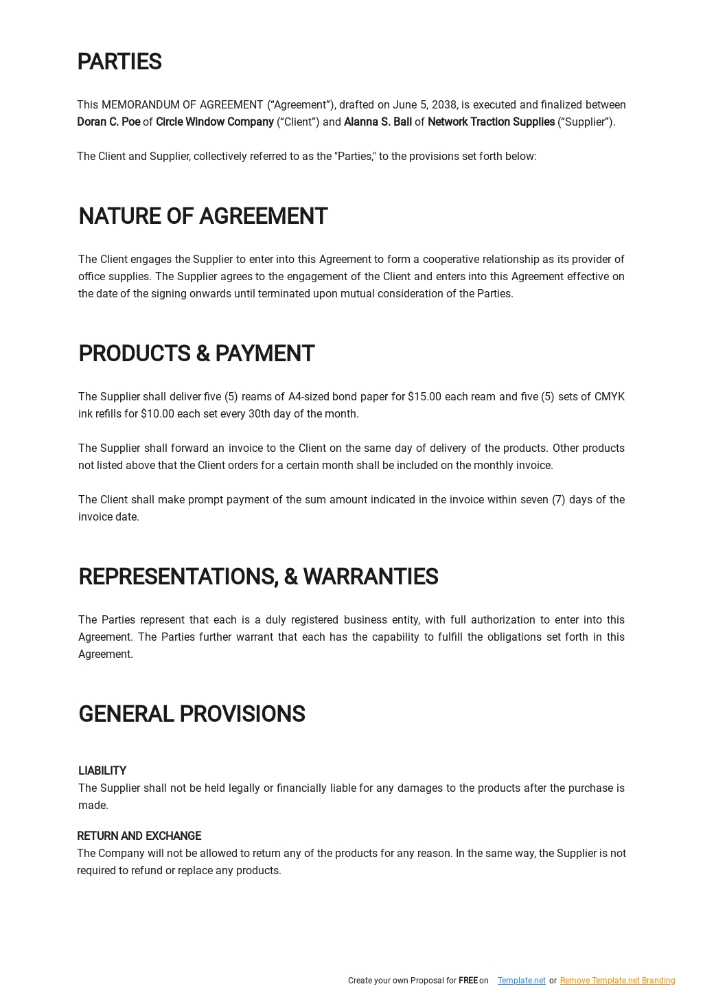 Basic Memorandum of Agreement Template 1.jpe