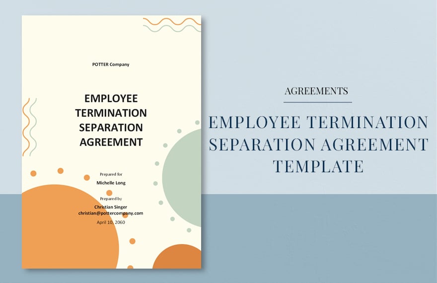 Employee Termination Separation Agreement Template 