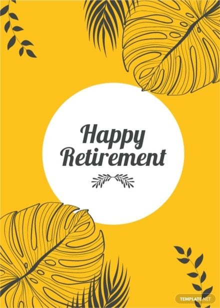 Happy Retirement Card Template