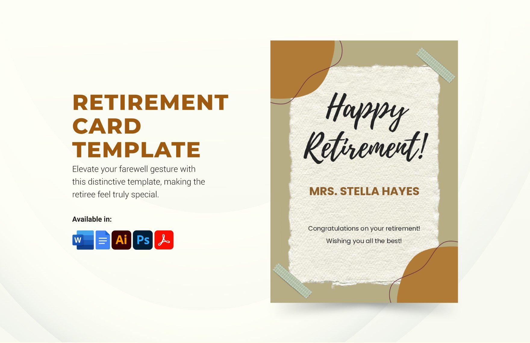 Retirement Card Template