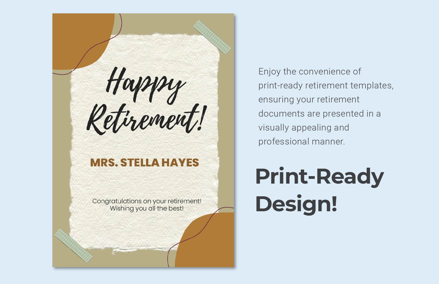 Free Retirement Card Template - Download in Word, Google Docs, PDF ...