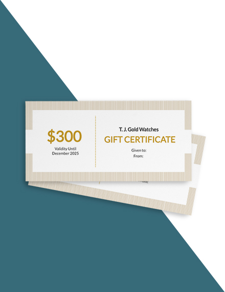 55+ FREE Gift Certificate Templates - Word (DOC) | PSD | InDesign ...