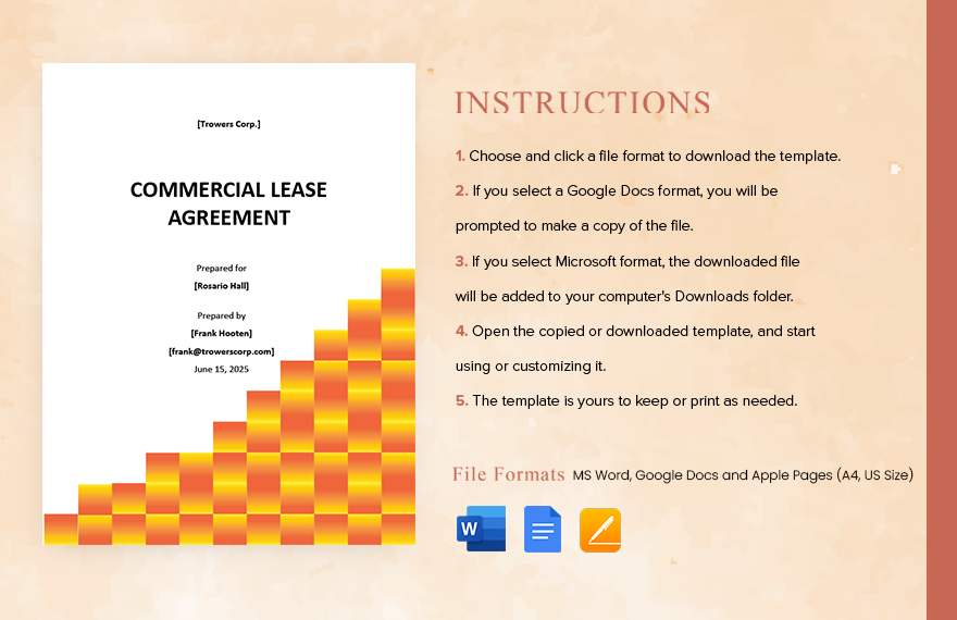 Standard Commercial Lease Agreement Template