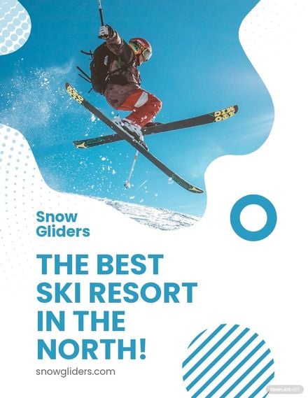Ski Resort Flyer Template