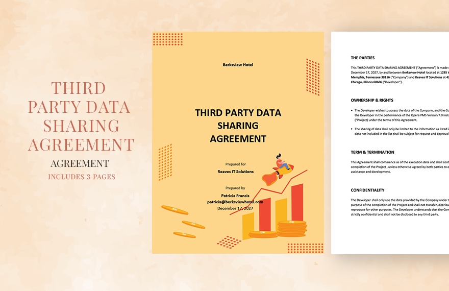 Third Party Data Sharing Agreement Template