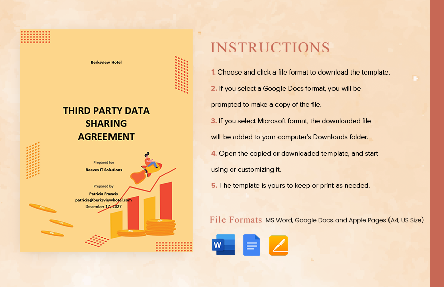 Third Party Data Sharing Agreement Template