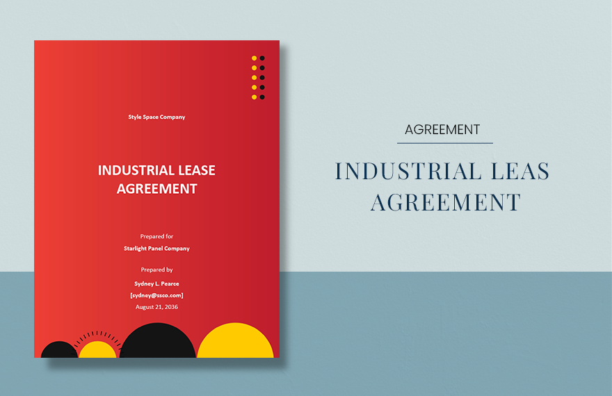 Standard Industrial Lease Agreement Template