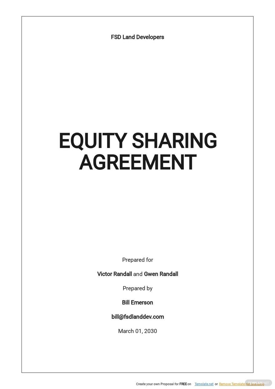 Equity Partner Agreement Template Google Docs, Word, Apple Pages