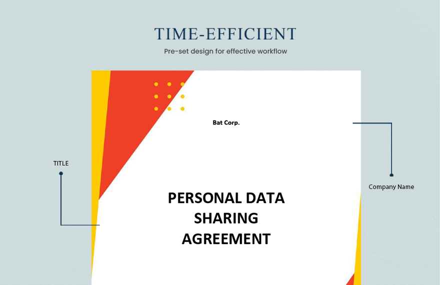 Personal Data Sharing Agreement Template