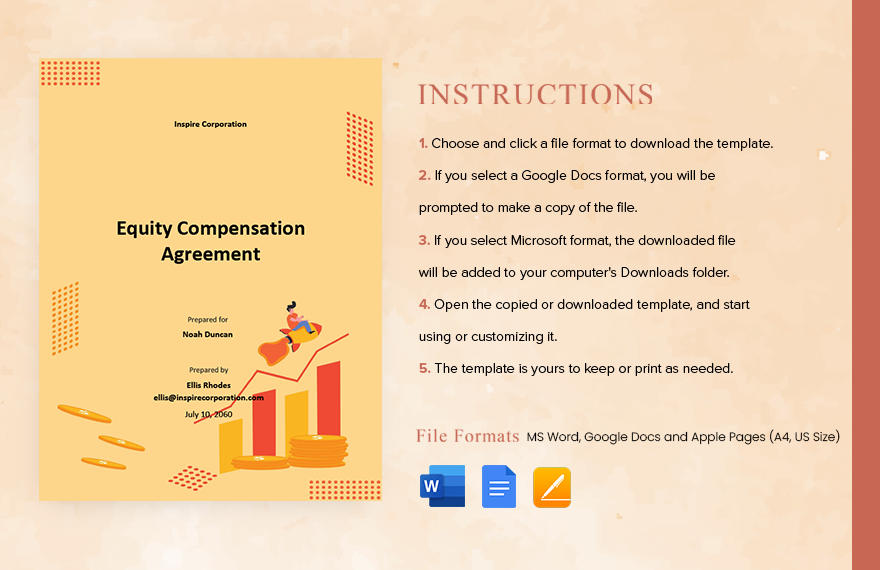 Equity Compensation Agreement Template 