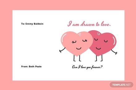 Simple Love Card Template in Word, Google Docs, Apple Pages, Publisher