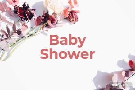 Floral Baby Shower Card Printable Template