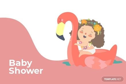 Girl Baby Shower Card Printable Template