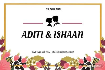 Indian Wedding Reception Card Template.jpe
