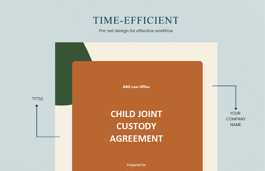 Child Joint Custody Agreement Template