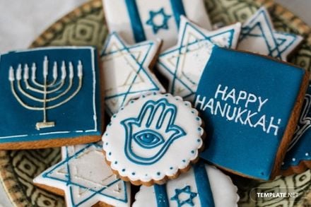 Happy Hanukkah Card Template