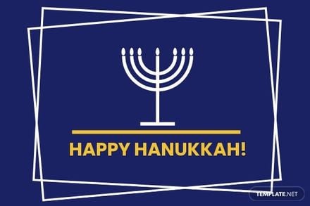 Free Sample Hanukkah Card Template