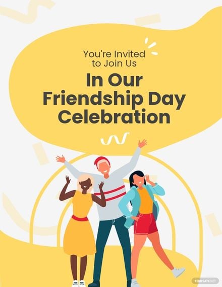 Friendship Day Celebration Flyer Template