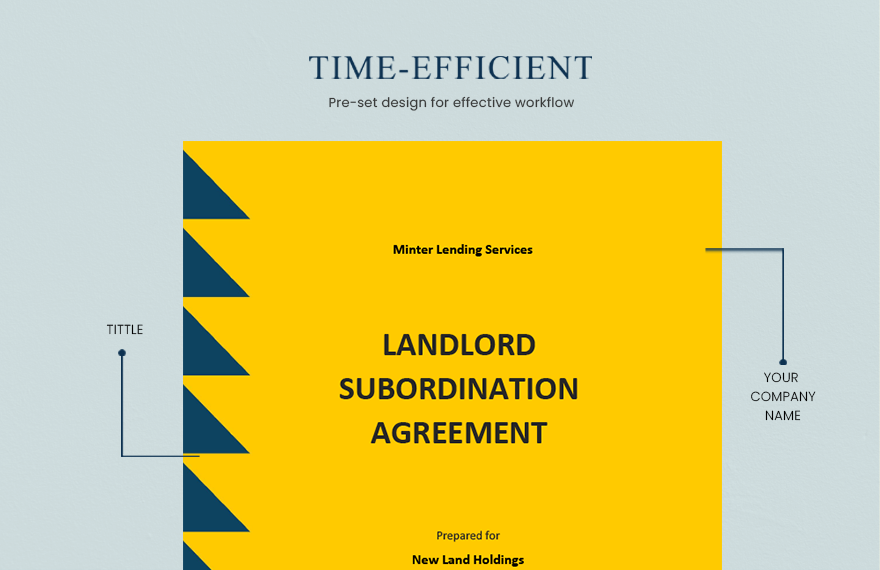 Landlord Subordination Agreement Template