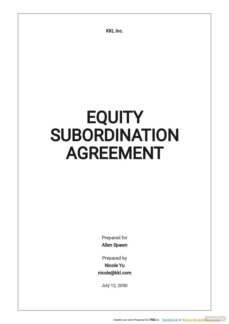 Equity Subordination Agreement Template.jpe