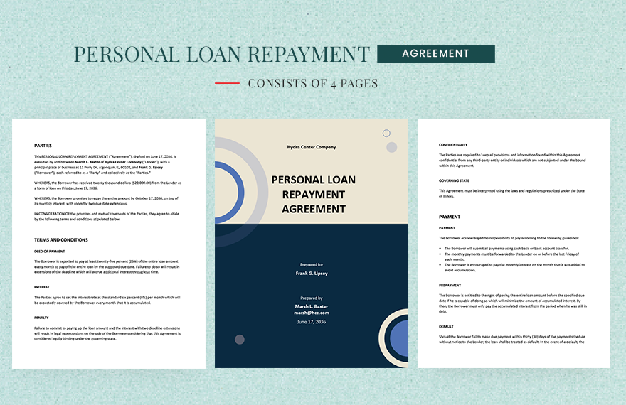 personal-loan-repayment-agreement