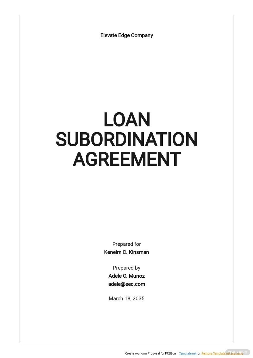 Loan Subordination Agreement Template.jpe