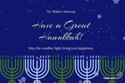 Creative Hanukkah Card Template
