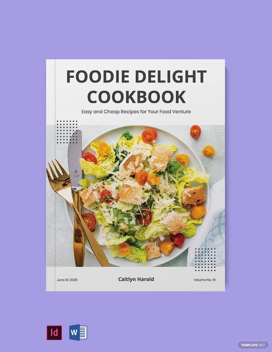 Modern Online Cookbook Template