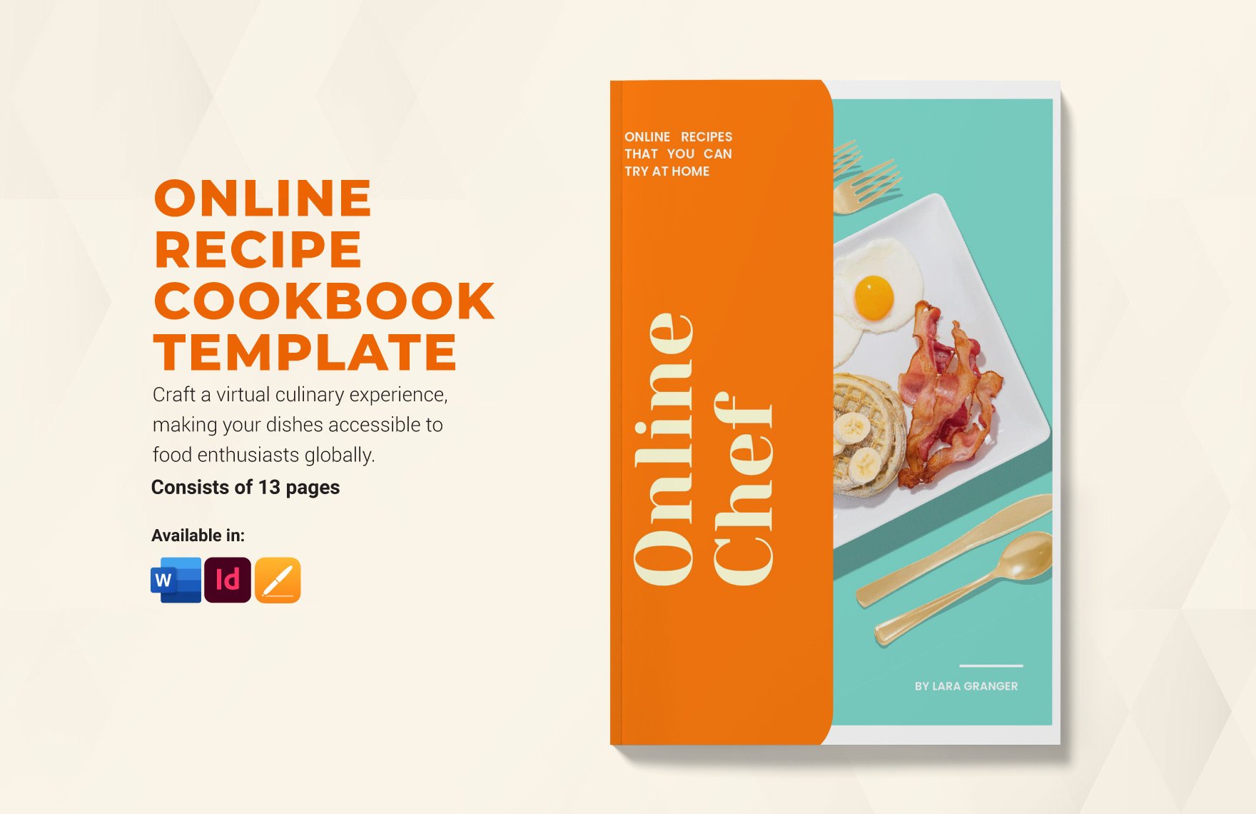 Online Recipe Cookbook Template