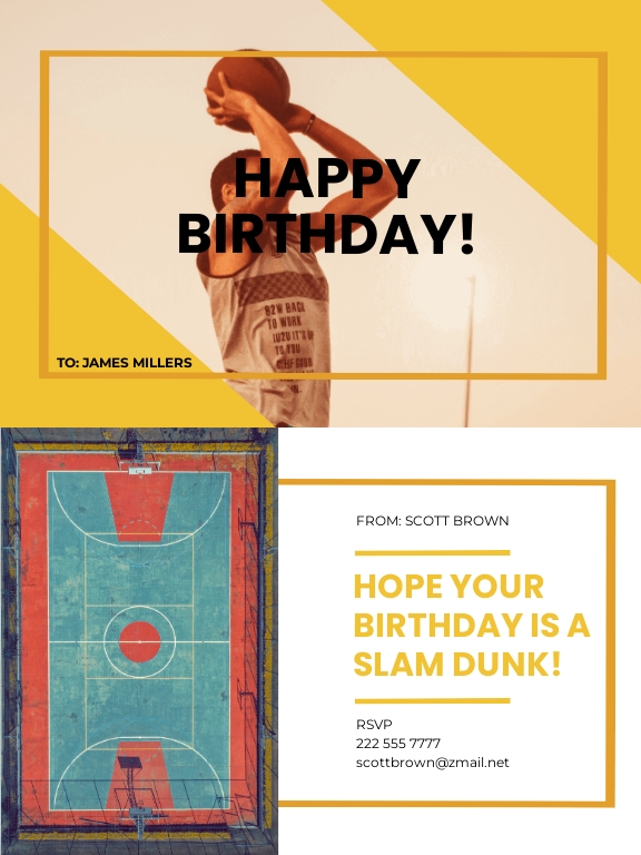 FREE Basketball Card Template Download in Word, Google Docs