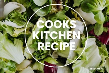 Cooks Kitchen Recipe Card Template
